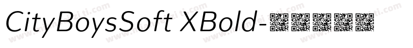 CityBoysSoft XBold字体转换